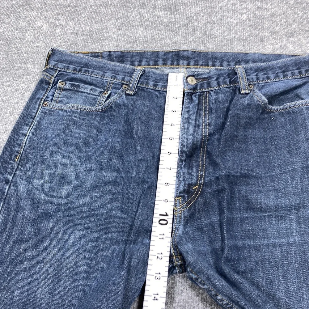 Levis 505 Jeans Mens 40x32 Blue Regular Fit Straight Leg Denim Medium Wash